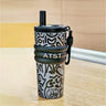 Little Surprise Box Black Doodle 550ml Stainless Steel Tumbler - Water Bottle