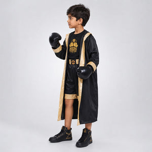 Little Surprise Box, Black & Gold Boxer, Kids Halloween Costume Fancy Dress Up - 120 Halloween Costumes