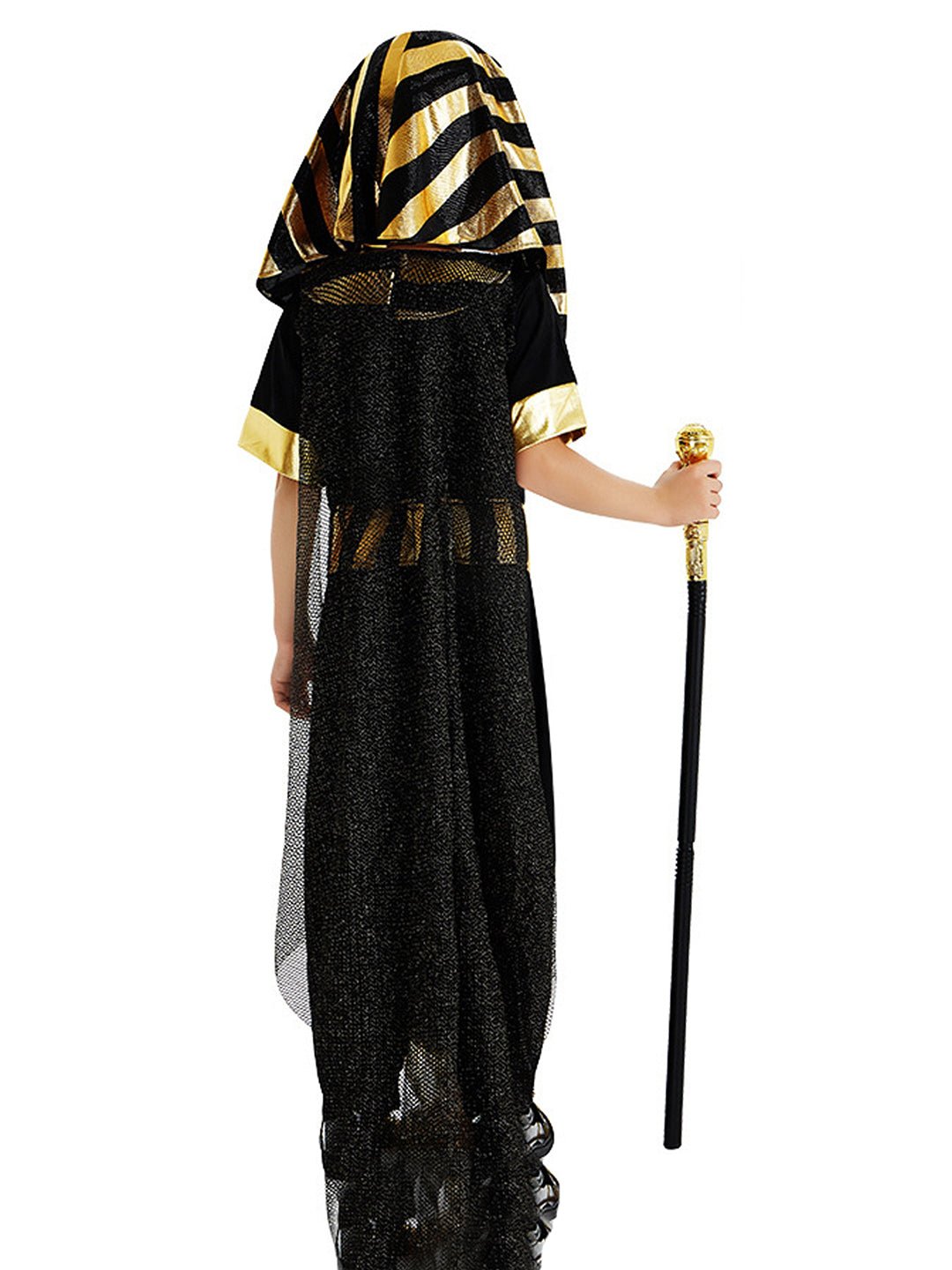 Little Surprise Box, Black & Gold Egyptian Boy, Kids Halloween Costume Dress Up for Boys - LSB - HWC - GOLDEGYPTBOY - 7 - 9Y