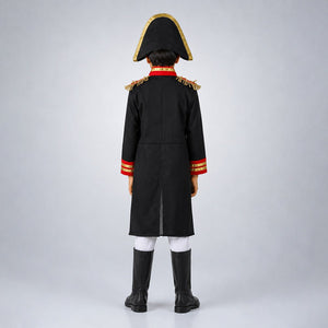 Little Surprise Box, Black & Red Pirate Captain, Kids Halloween Costume Fancy Dress Up - M Halloween Costumes