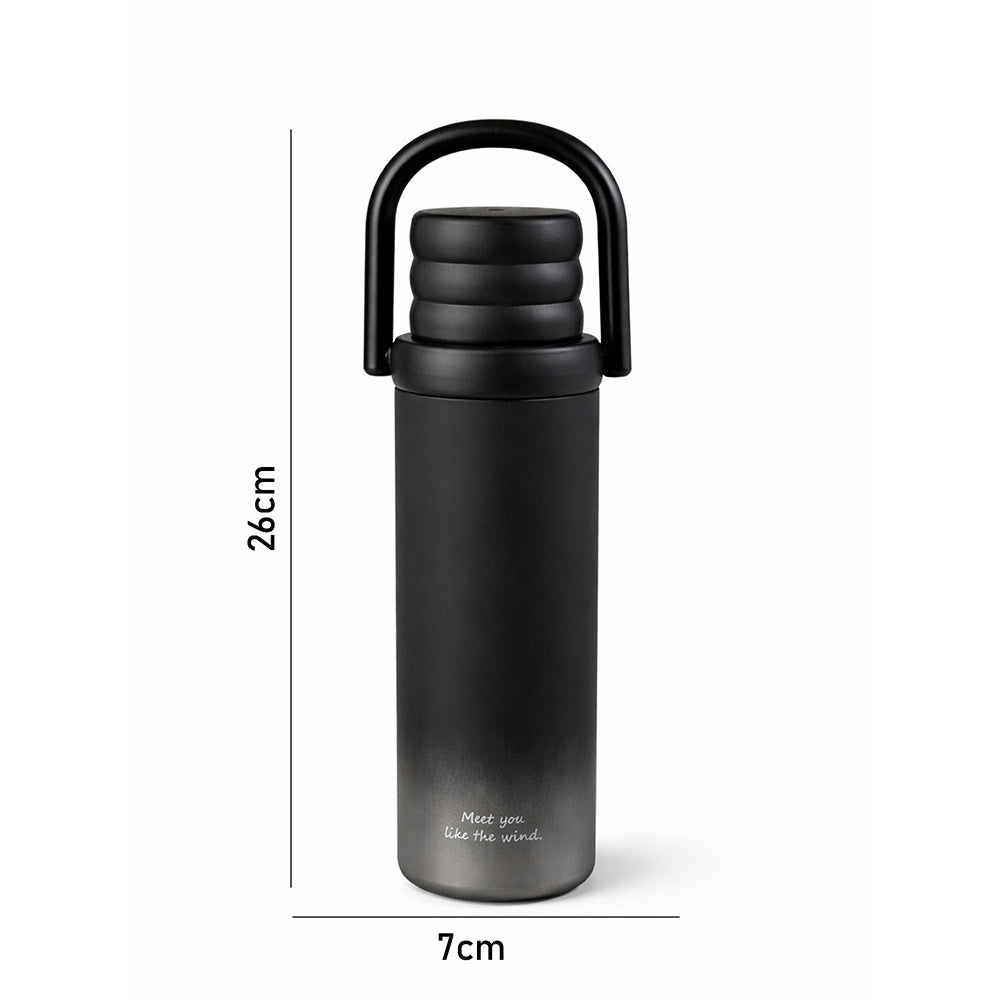 Little Surprise Box Black Stainless Steel Kids Water Bottle – 500ml - Water Bottle
