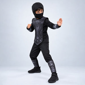 Little Surprise Box, Black Viper Ninja, Kids Halloween Costume Fancy Dress Up - 120 Halloween Costumes