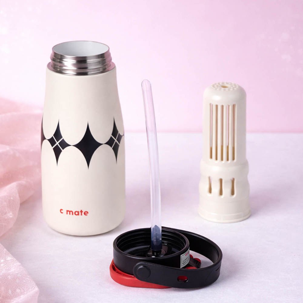 Little Surprise Box Black & White Moo Series Thermos Bottle – 600ml - Water Bottle