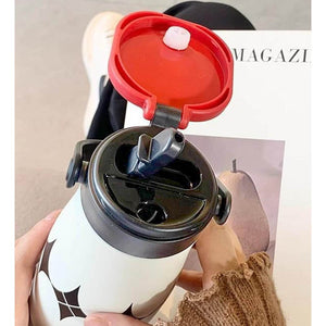 Little Surprise Box Black & White Moo Series Thermos Bottle – 600ml - Water Bottle