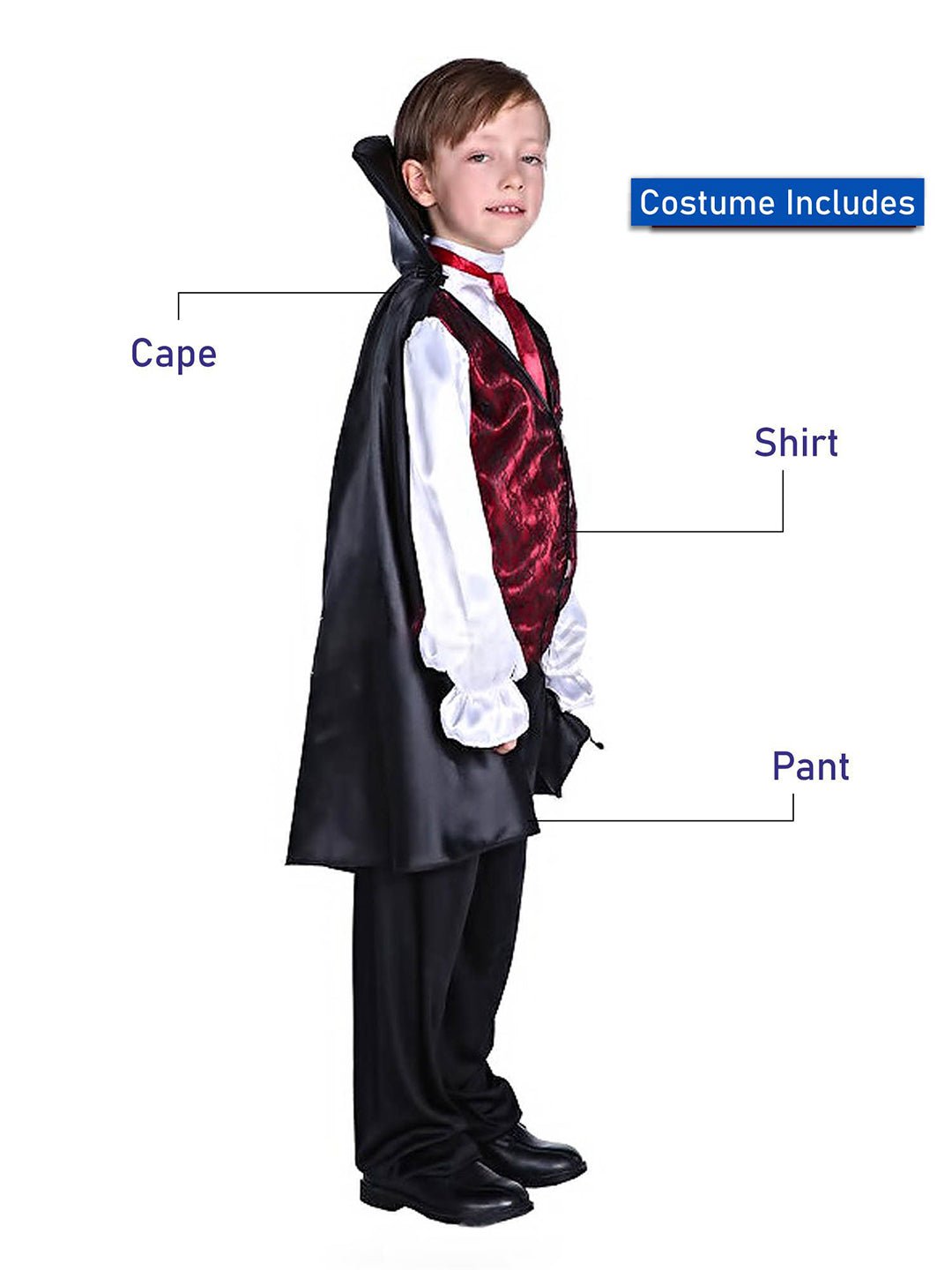 Little Surprise Box Bloodsuck Vampire Kids Halloween Costume - LSB - HWC - BOYVAMPIRE - 4 - 6Y