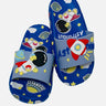 Little Surprise Box Blue all over Astronaut theme Slip on Clogs/Footwear for Toddlers & Kids - LSB - FW - BLUSPCEALLOVR - 24/25EU