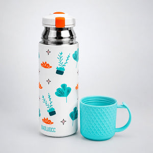 Little Surprise Box Blue Checks Stainless Steel Thermos Water Bottle | The Mom Store - Blue Water Bottle