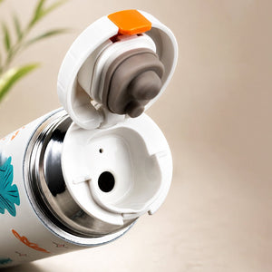 Little Surprise Box Blue Checks Stainless Steel Thermos Water Bottle | The Mom Store - Blue Water Bottle