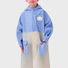 Little Surprise Box, Blue & Cream Dual color Long style Raincoat for Kids - LSB - RC - BLUCRM - DUAL - 2XL