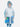 Little Surprise Box Blue Dino Submarine Transluscent Raincoat for Kids - Kids Rainwear