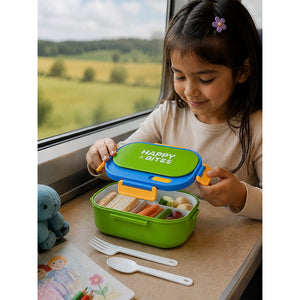 Little Surprise Box Blue Flap Lunch Box | The Mom Store - Green Lunch Box