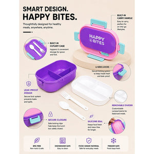 Little Surprise Box Blue Flap Lunch Box | The Mom Store - Purple Lunch Box