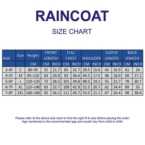 Little Surprise Box Blue Green Raincoat | The Mom Store - L Kids Raincoat