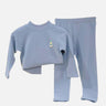 Little Surprise Box Blue Kelly Crew Neck Upper & Lower Body Thermal Winter Warmers For Kids - Set Of 2 Pcs - LSB - THM - BLUEKELLY - 2 - 3YR