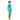 Little Surprise Box Blue Leaf Print Full Length Kids Swimwear Set (UPF 50+) - 3 - 4 Years Kids Swimwear