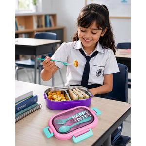 Little Surprise Box Blue Lid Bento Lunch Box | The Mom Store - Purple Lunch Box