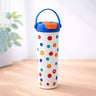 Little Surprise Box Blue & Multi Polka Stainless Steel Tumbler Bottle – 650ml - Water Bottle