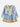 Little Surprise Box Blue & Occur Pleated Bow 2 pcs top & Skirt Winterwear set for Girls - LSB - 2PCSKRT - BLUOCRPLEATES - 2 - 3Y