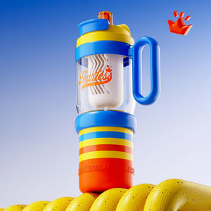 Little Surprise Box Blue - Orange 4 - in - 1 Water Bottle & Snack Box (1000ml) - Water Bottle
