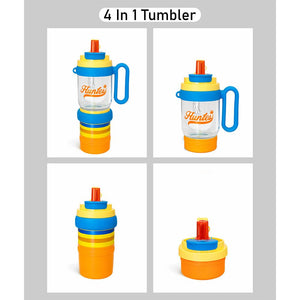 Little Surprise Box Blue - Orange 4 - in - 1 Water Bottle & Snack Box (1000ml) - Water Bottle