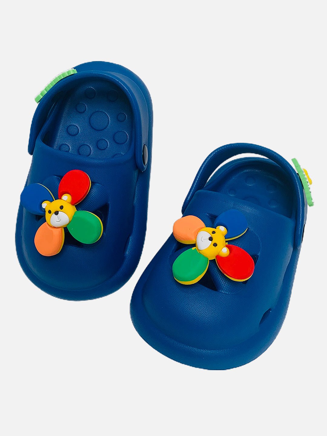 Little Surprise Box Blue Pinwheel Slip on Clogs all season Footwear for Toddlers & Kids - LSB - FW - BLUPINWHEEL - 24EU