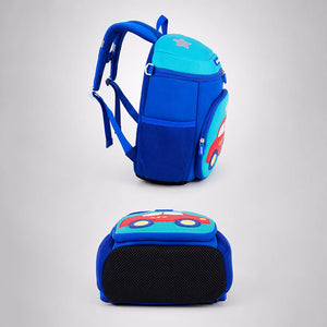 Little Surprise Box Blue Red Car Kids Backpack | The Mom Store - Back To School