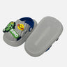 Little Surprise Box Blue Smilie Dino Slip on Clogs/Footwear for Toddlers & Kids. - LSB - FW - BLUESMILIE - 24EU