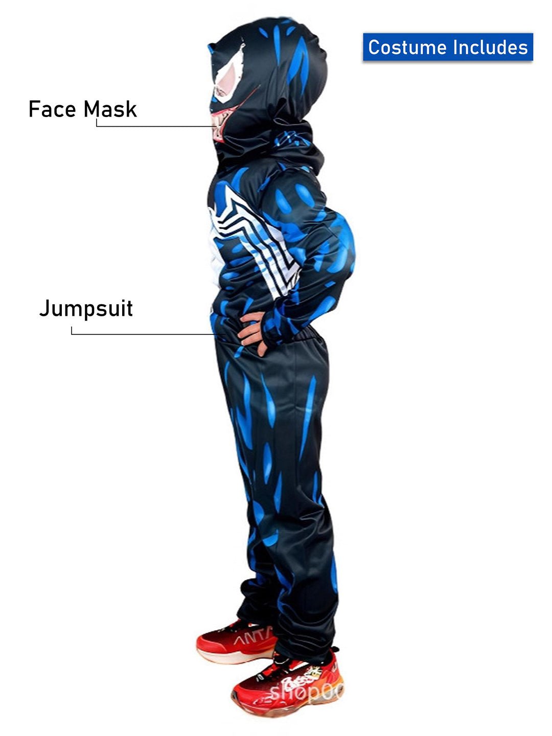 Little Surprise Box Blue Spider Kids Halloween Costume - LSB - HWC - BLUSPIDER - 7 - 8Y