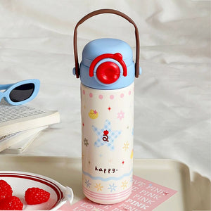 Little Surprise Box Blue Star Sleek Stainless Steel Water Bottle 550ml - Water Bottle