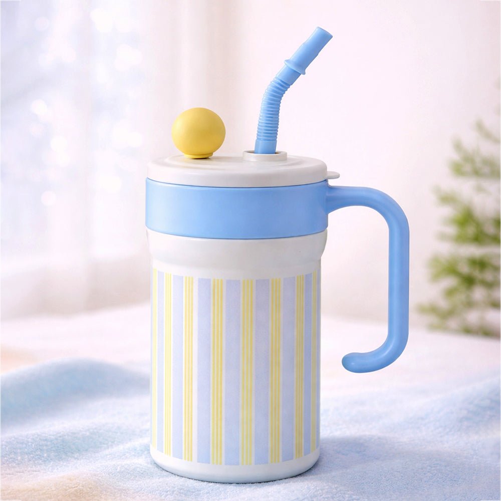 Little Surprise Box Blue Stripes Stainless Steel Tumbler with Infuser – 620ml - Tumbler
