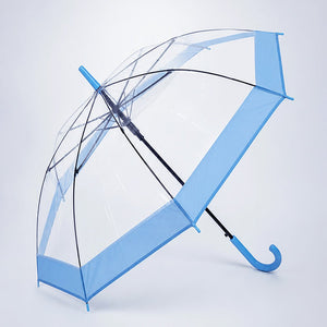 Little Surprise Box Blue Transparent Umbrella | The Mom Store - Monsoon Wear