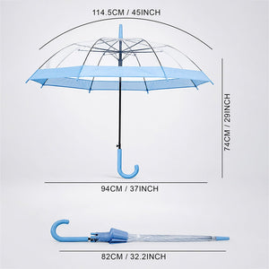 Little Surprise Box Blue Transparent Umbrella | The Mom Store - Monsoon Wear