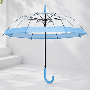 Little Surprise Box Blue Transparent Umbrella | The Mom Store - Monsoon Wear