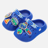 Little Surprise Box Blue Transport theme Slip on Clogs/Footwear for Toddlers & Kids - LSB - FW - BLUTRANSPORT - 25EU