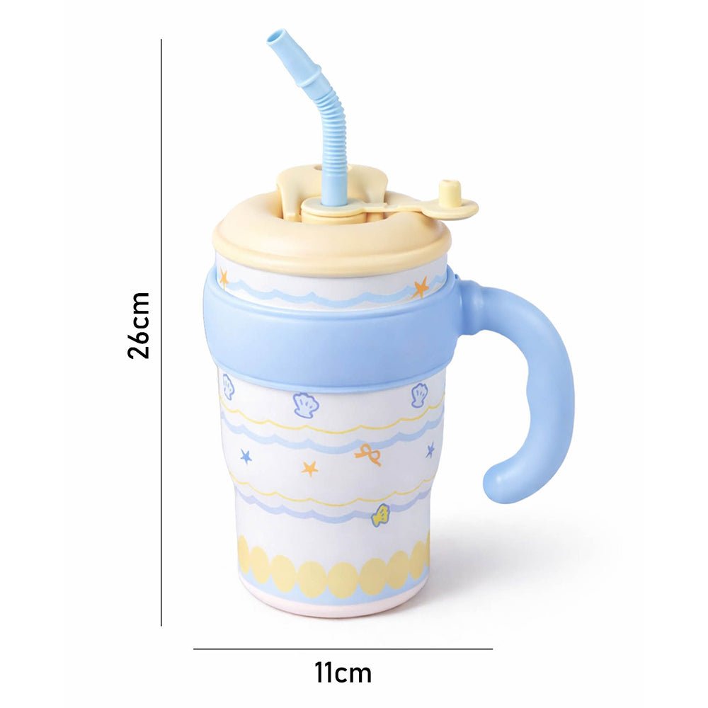 Little Surprise Box Blue Waves Stainless Steel Kids Tumbler Bottle - Tumbler