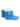 Little Surprise Box, Blue & White Band Rubber Rain Gumboots for kids - LSB - GB - S7 - BLU - BAND - 25EU