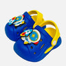 Little Surprise Box Blue & Yellow spinning rocket Slip on Clogs/Footwear for Toddlers & Kids - LSB - FW - BLUYELSPINRCKET - 18/19EU