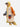 Little Surprise Box Bold Geometric Print Cream & Orange Raincoat for Kids - LSB-S5-RC-GEOMETRICORANGE-M