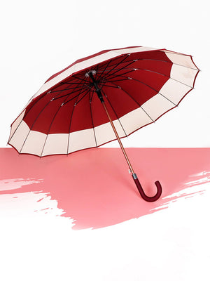 Little Surprise Box Border Large Canopy Size Umbrella for Adults - LSB - UM - MARN - CRMBORDER