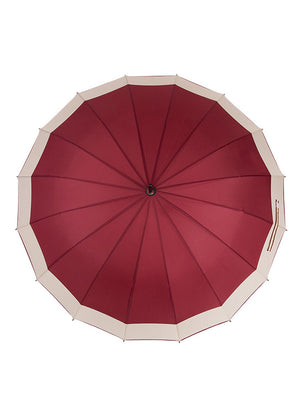 Little Surprise Box Border Large Canopy Size Umbrella for Adults - LSB - UM - MARN - CRMBORDER