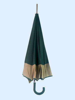 Little Surprise Box Border Large Canopy Size Umbrella for Adults - LSB - UM - GREN - BRWNBORDER