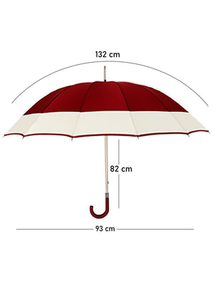Little Surprise Box Border Large Canopy Size Umbrella for Adults - LSB - UM - MARN - CRMBORDER