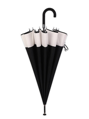 Little Surprise Box Border Large Canopy Size Umbrella for Adults - LSB - UM - BLAK - CRMBORDER