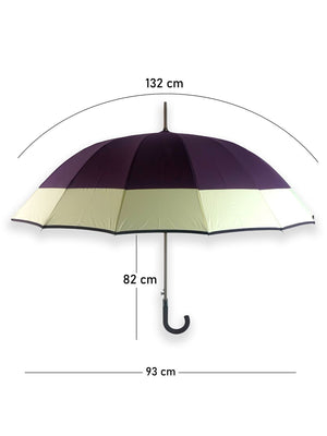 Little Surprise Box Border Large Canopy Size Umbrella for Adults - LSB - UM - CHOCLT - CRMBORDER