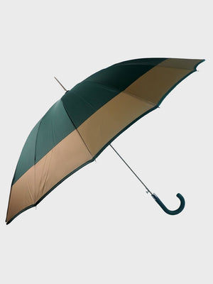 Little Surprise Box Border Large Canopy Size Umbrella for Adults - LSB - UM - GREN - BRWNBORDER
