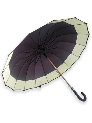 Little Surprise Box Border Large Canopy Size Umbrella for Adults - LSB - UM - CHOCLT - CRMBORDER