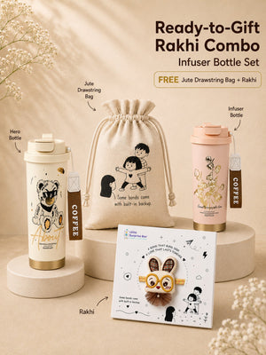 Little Surprise Box Bottle Rakhi Gift Combo - Rakhi Combo