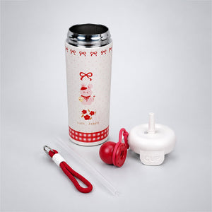 Little Surprise Box Bow Catty Stainless Steel Tumbler Water Bottle - Red Water Bottle