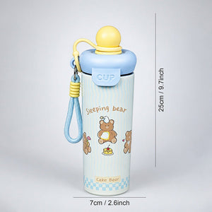 Little Surprise Box Bow Catty Stainless Steel Tumbler Water Bottle - Yellow Water Bottle