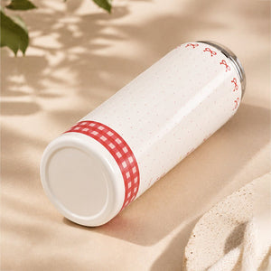 Little Surprise Box Bow Catty Stainless Steel Tumbler Water Bottle - Red Water Bottle